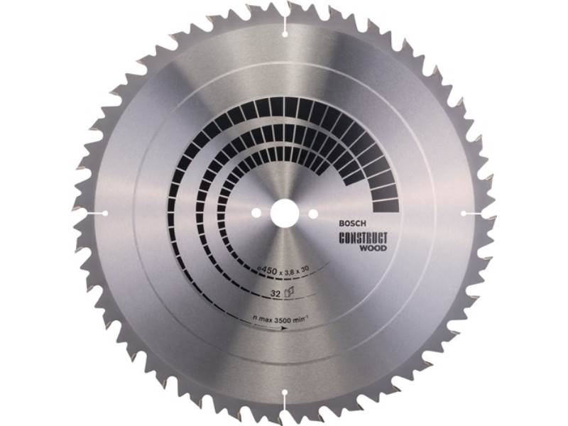 BOSCH 2608640704 Kreissägeblatt Construct Wood Außen-Ø 450 mm Zähnezahl 32 WZ Bo