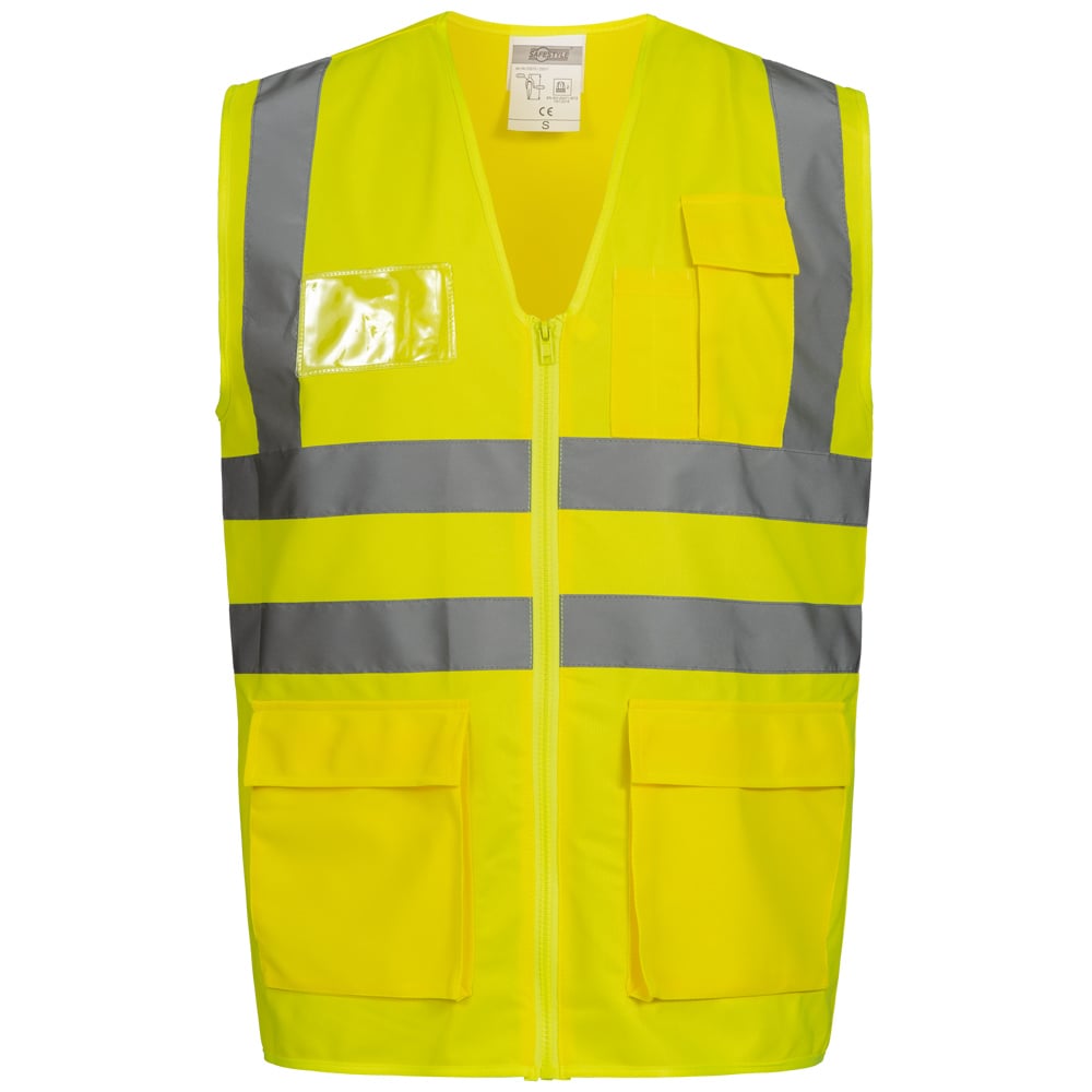 Gr .4XL (70/72) *ALBIN* WARNSCHUTZWESTE GELB gelb *ALBIN* HIGH VISIBILITY VEST Y