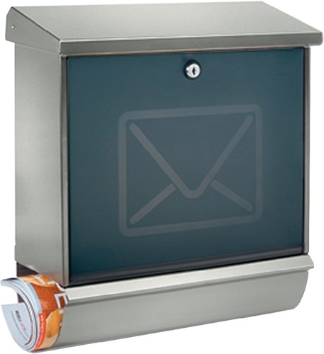 BURG-WÄCHTER LUCCA-SET 37130 NI LETTER Briefkasten Lucca Höhe 440 mm Breite 380