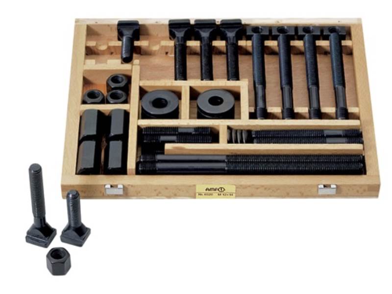 AMF 83006 Spannschrauben-Satz Nr. 6520 T-Nut 14 mm M12  42-teilig