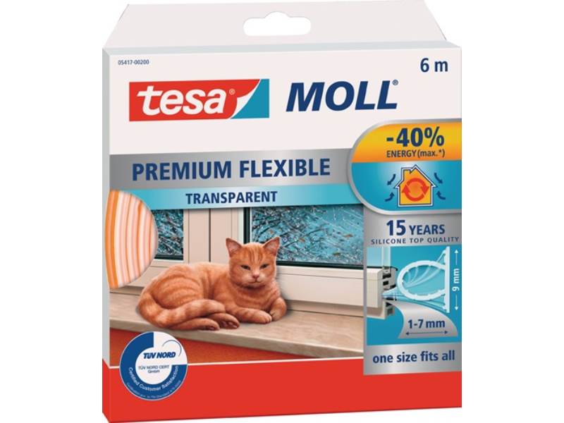 Silikondichtung tesamoll® 5417 B9mmxH7mmxL6m