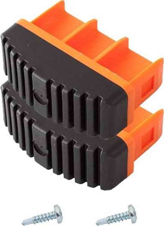 KRAUSE 211163 STABILO Fussstopfen (Paar) 77x25 mm Orange