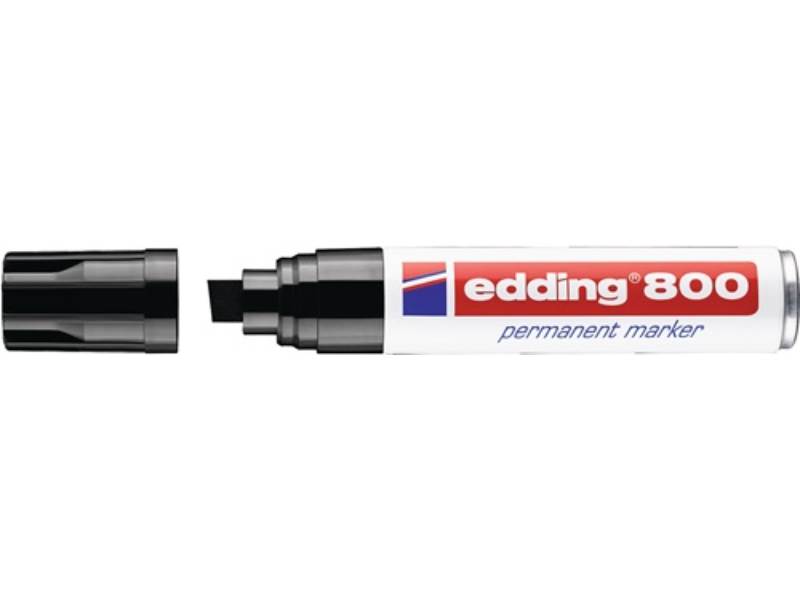 EDDING 4-800001 Permanentmarker 800 schwarz Strichbreite 4-12 mm Keilspitze