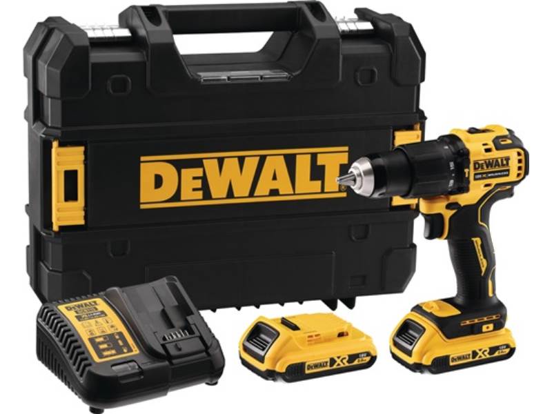 DEWALT DCD709D2TQW Akku-Schlagbohrschrauber DCD709D2T 18 V 2 Ah 1,5-13 mm