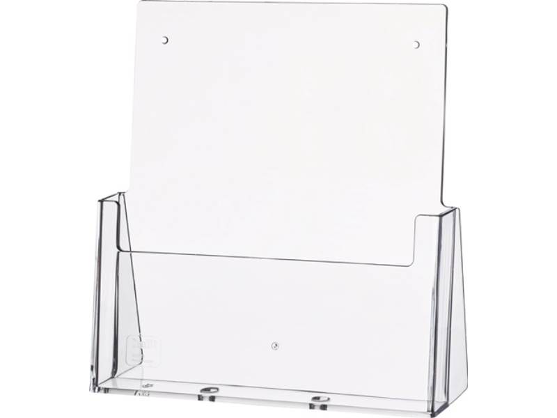 HELIT H23523- 02 Tischprospekthalter  DIN A4 hoch Kunststoff transparent freiste