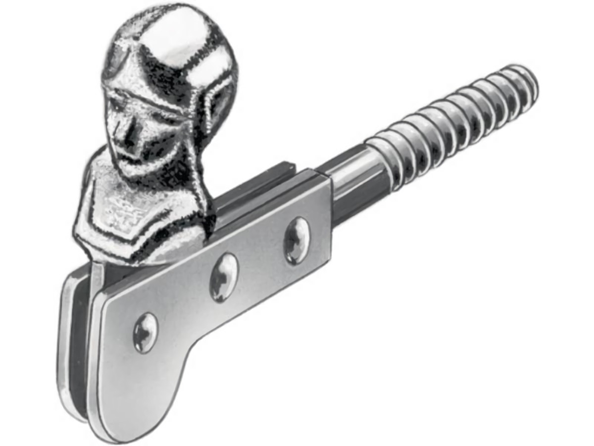 VORMANN 000099005Z Fensterladenfeststeller  Länge 120 mm Stahl blau verzinkt mit