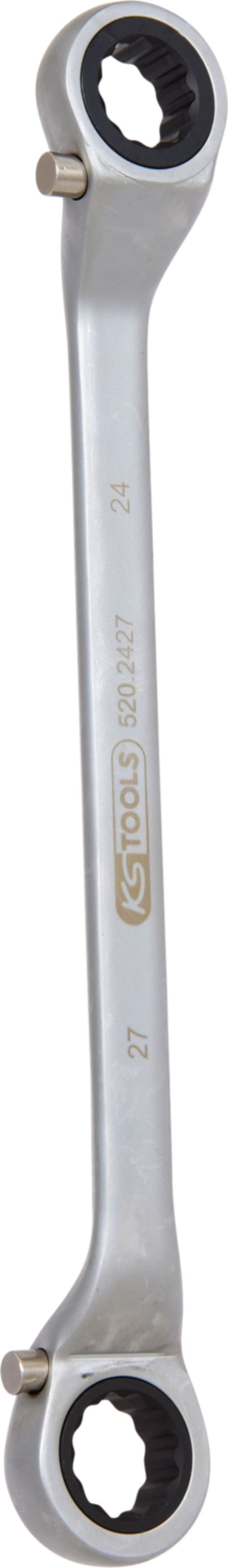 KS Tools 520.2427 CLASSIC Ratschenringschlüssel, umschaltbar, 24x27mm