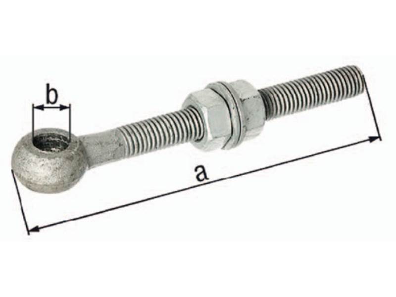 GAH 417284 Augenschraube  M20 Länge 150 mm 18 mm verzinkt