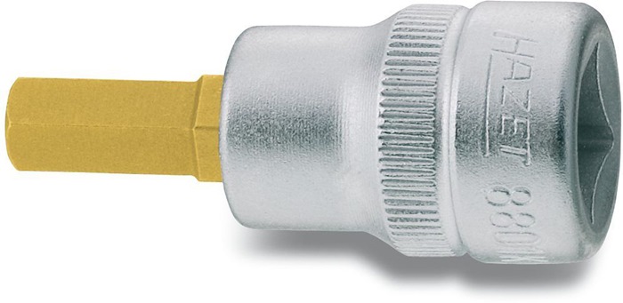 HAZET 8801K-4 Steckschlüsseleinsatz 8801K 3/8 '' 6-kant Schlüsselweite 4 mm Läng