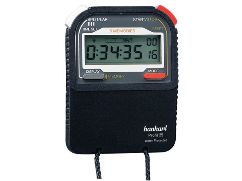 HANHART 225.1721-00 Stoppuhr Profil 25 1/100 Sek. digital