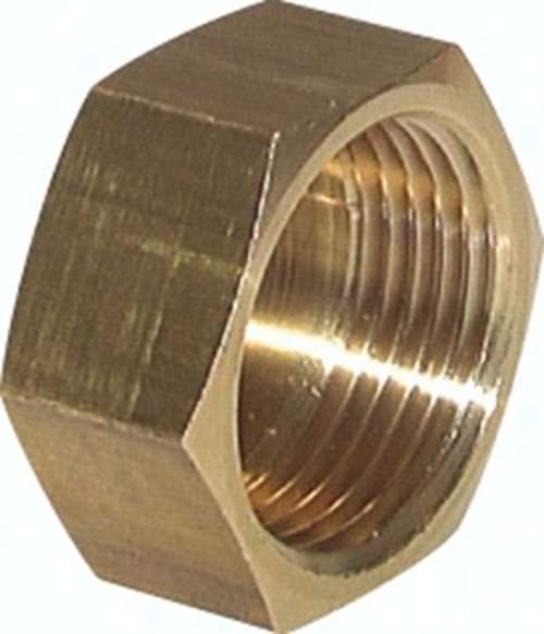 Verschlusskappe G 1'', Messing  VK 10 MS