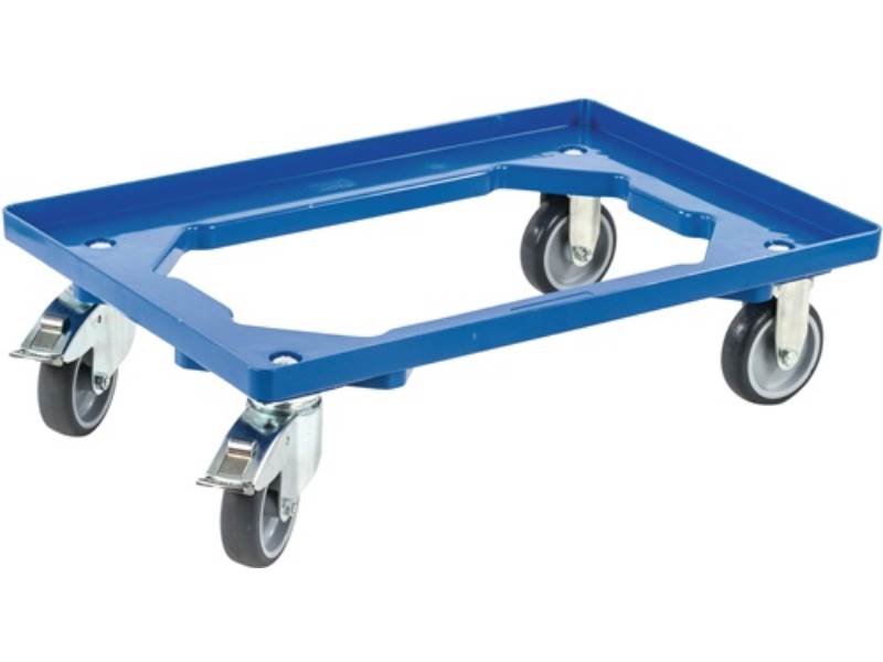 ALLIT 456858 Kistenroller  Tragfähigkeit 250 kg Gummi-Bereifung L600xB400mm Kuns