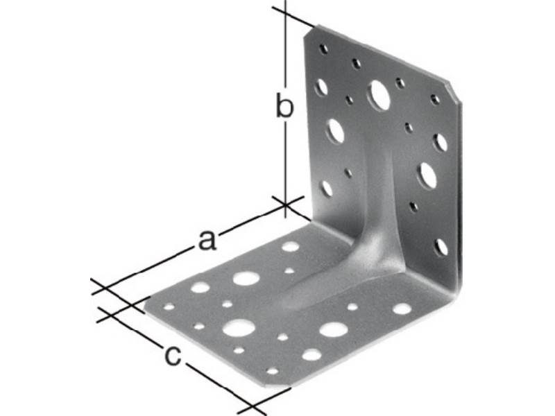 GAH 334574 Schwerlastwinkelverbinder  70 x 55xS2,5mm Anzahl Löcher 2 / 16