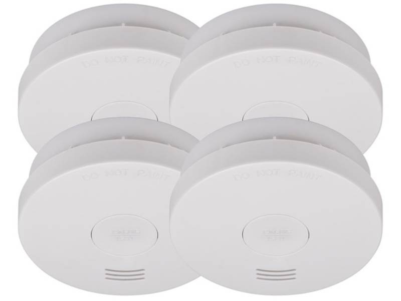 BRENNENSTUHL 1290050004 Rauchmelder SET, 4x RM L 3100 10 Jahres Melder - VDS 313