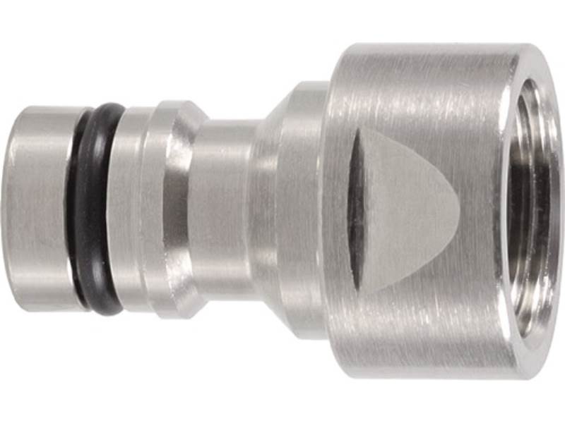 GEKA 46.0710 Hahnstecker GEKA plus Messing vernickelt Innengewinde G 1/2 ''