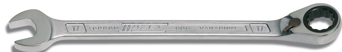 HAZET 606-11 Maulringratschenschlüssel 606 Schlüsselweite 11 mm Länge 168,6 mm u
