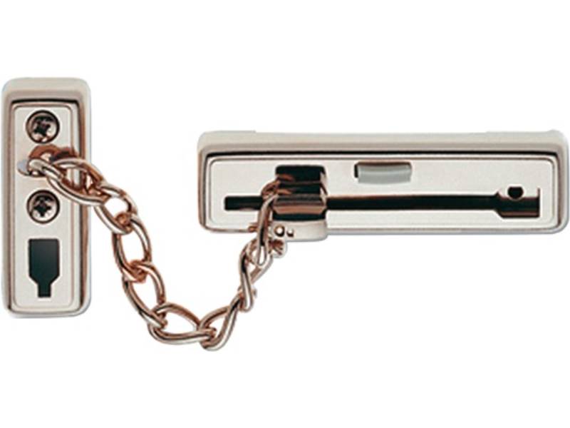 BURG-WÄCHTER 5481 Türkette TK 64 Länge 130 mm DIN links / rechts vernickelt mit