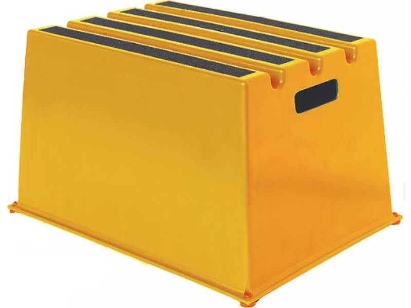 6600-3 Schwerlasttritt  Stufen einschl. Plattform 1 Plattformhöhe 307 mm Kunsts