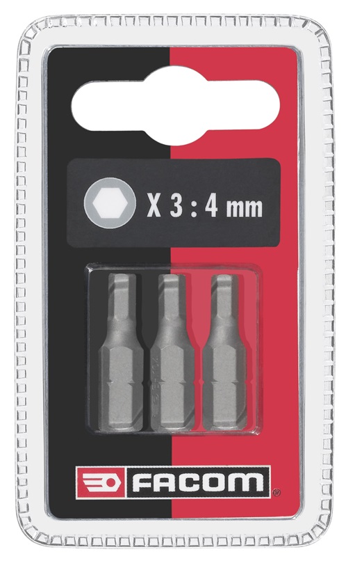Facom EH102.5.J3 Bits Serie 1 - Sechskant 2,5mm 3tlg