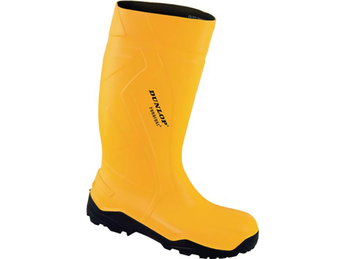DUNLOP 45507-44 Sicherheitsstiefel Purofort+ Full Safety Größe 44 gelb S5 CI SRC