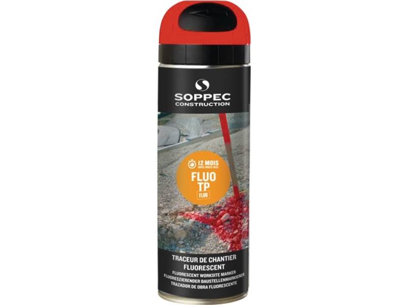 SOPPEC 141513E Baustellenmarkierspray FLUO TP leuchtrot 500 ml