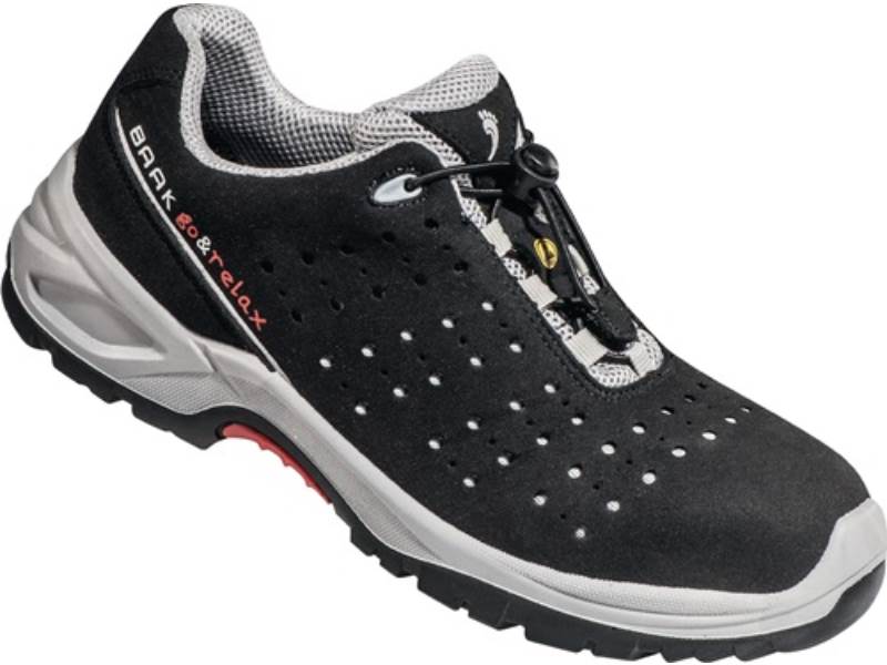 BAAK 7007N-42 Sicherheitsschuh Henk Größe 42 W. N (11) schwarz/grau S1P SRC ESD