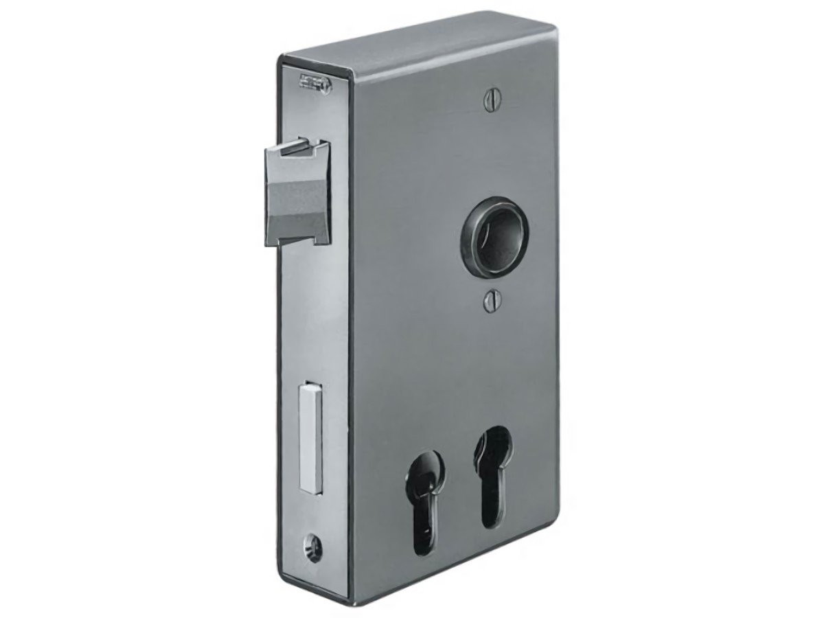 AMF 14407 Schlosskasten 140D-PZ DIN links / rechts Maß A40xB94,5xC173 mm Dornmaß