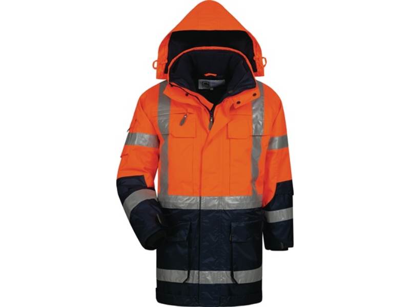 ELYSEE 23431-4 Warnschutzparka Wallace Größe XXL orange/marine