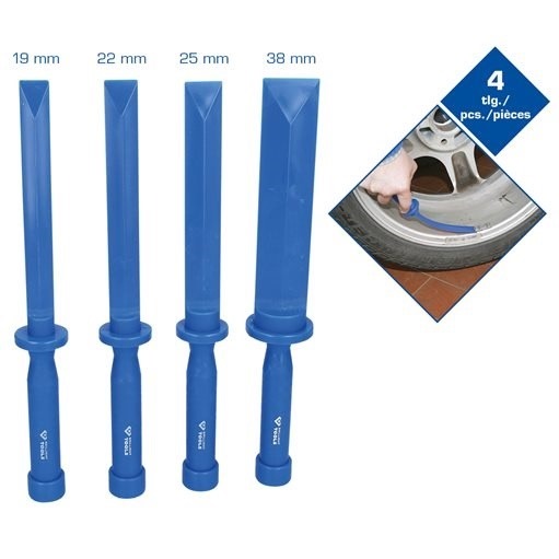 Brilliant Tools  BT691150 Kunststoff-Schaber-Satz, 19 - 22 - 25 - 38 mm breit, 4