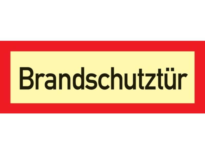 Brandschutzzeichen L297xB105 mm Brandschutztür Folie