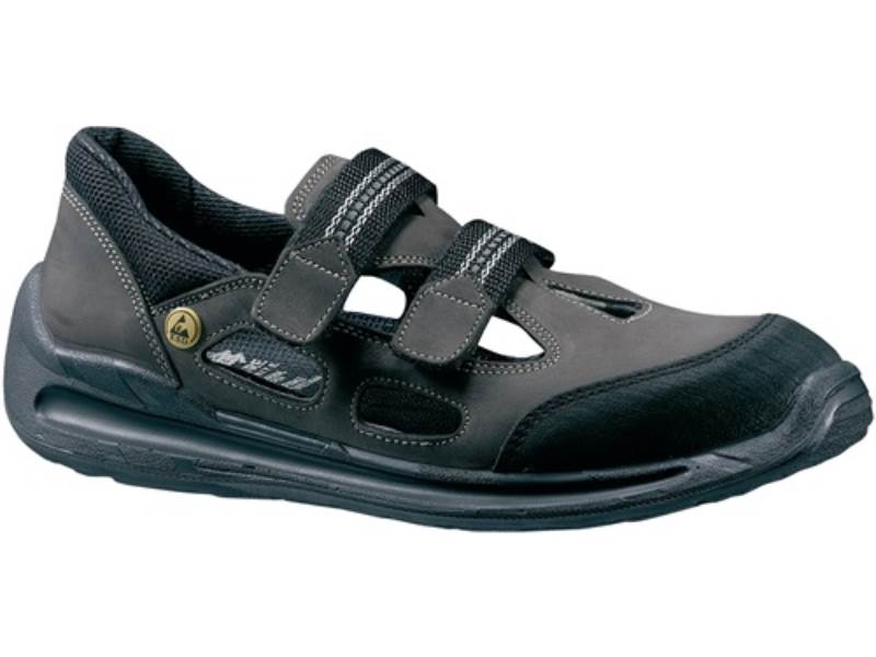 LEMAITRE 124046 Sicherheitssandale Dragster-1240 Größe 46 W. L braun/schwarz Nub