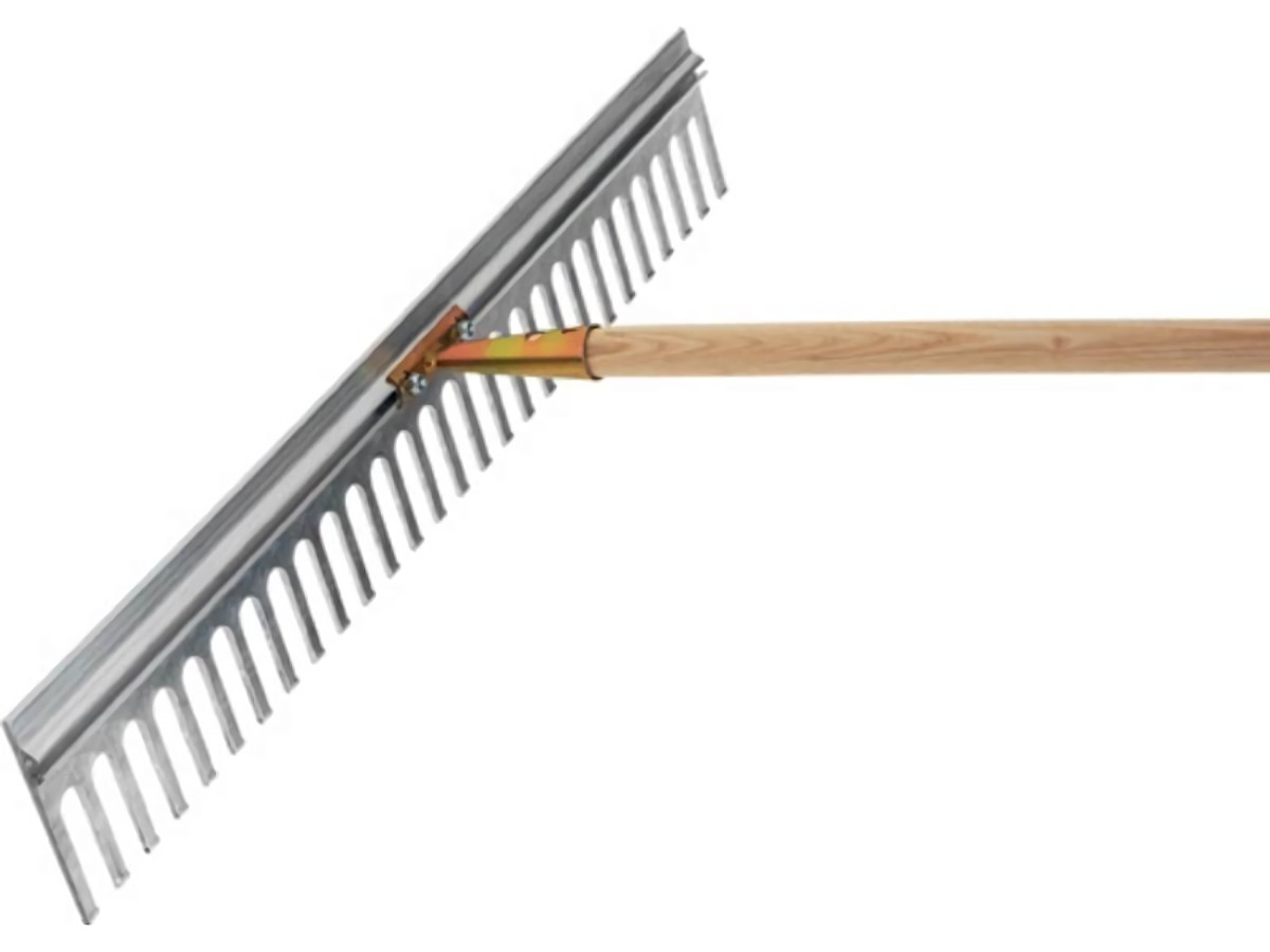 FLORA 02218/75 Alu-Rechen  Arbeitsbreite 750 mm Zinkenlänge 120 mm, 28 Zinken ve