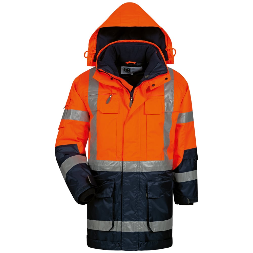 Gr .M (50/52) *WALLACE*  WARNSCHUTZ-PARKA  ORANGE/MARINE orange *WALLACE* 3 in 1