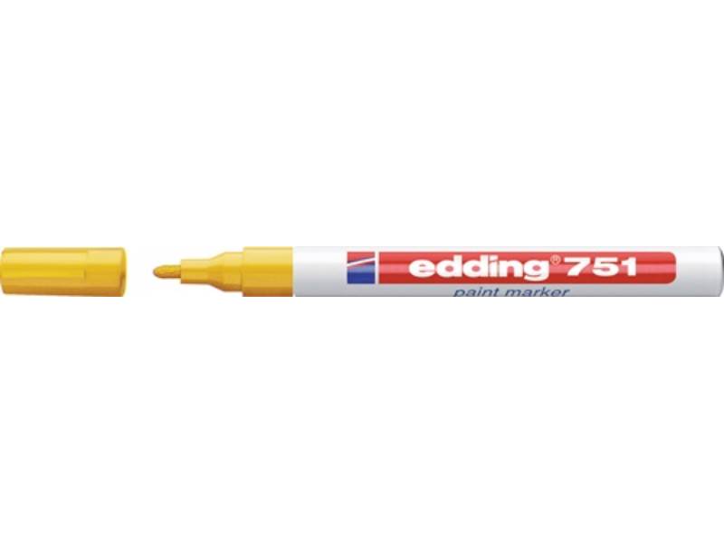 EDDING 4-751005 Lackmarker 751 gelb Strichbreite 1-2 mm Rundspitze