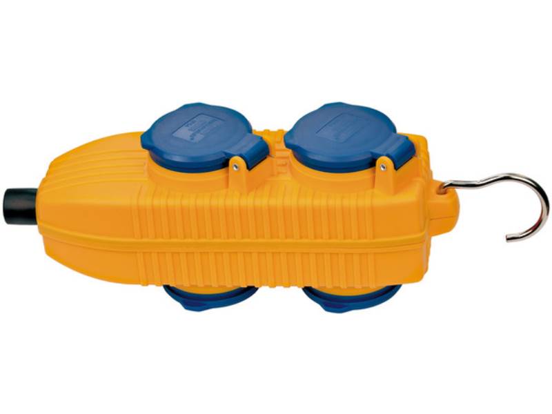 BRENNENSTUHL 1081070010 Powerblock 4fach Schuko 2K-Version IP54