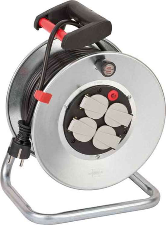 BRENNENSTUHL 1195056 Garant S 4 E Kabeltrommel 25m (aus Stahlblech,
