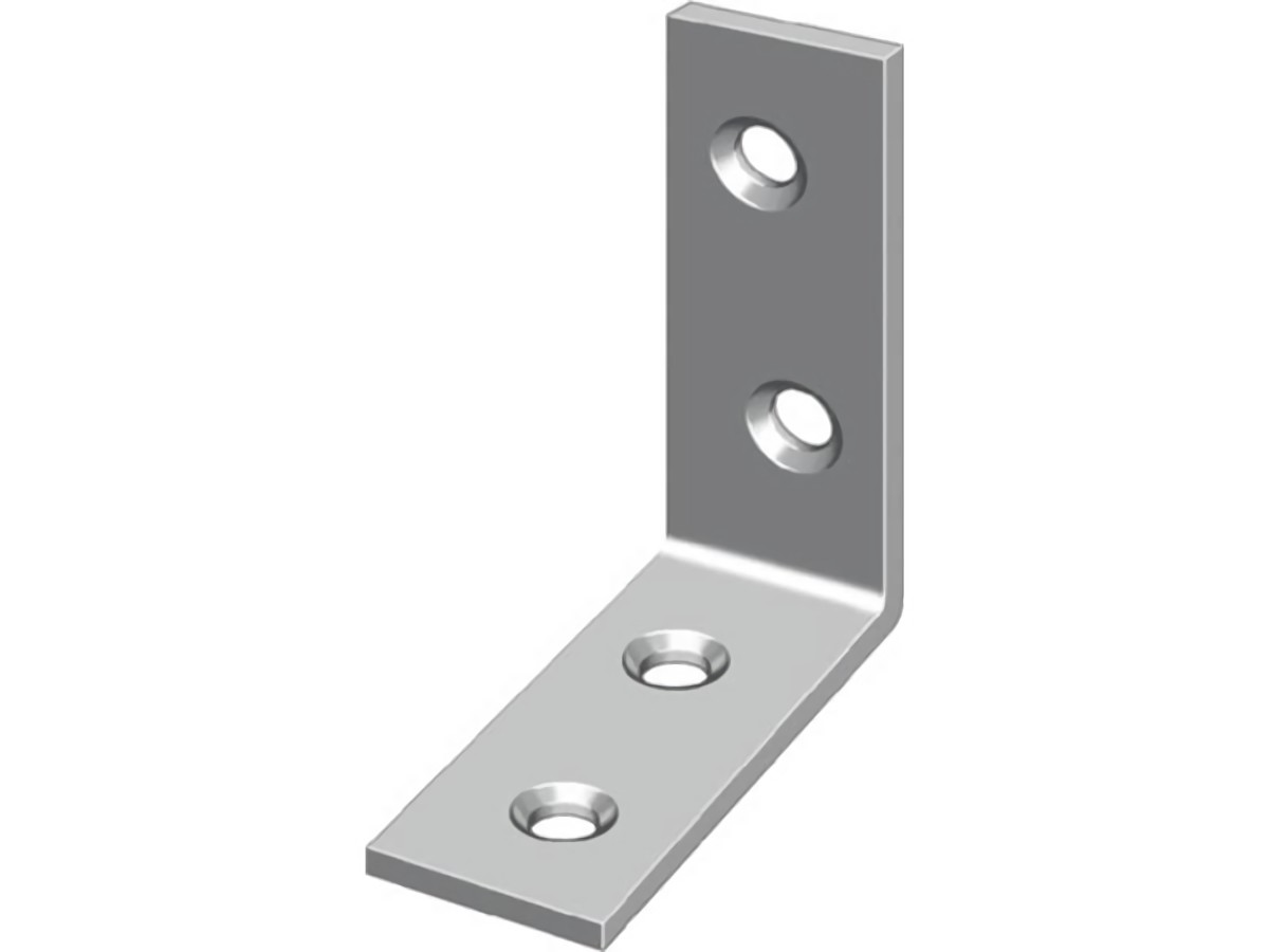 HOHAGE 556012 Stuhlwinkel Länge 60 mm Breite 16 mm Stärke 2 mm Eisen blau chroma