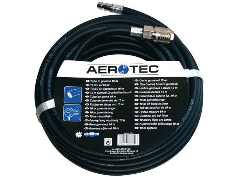 AEROTEC 200630 Druckluftschlauch  Innen-Ø 9 mm Länge 20 m Kupplung DN 7,2