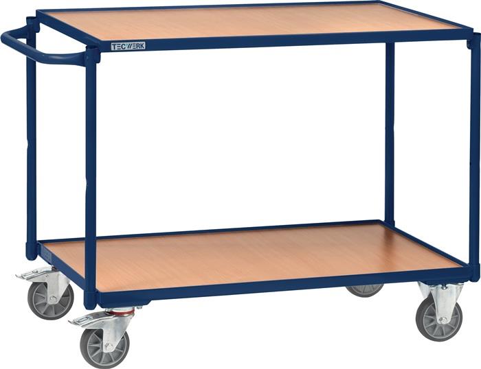 TECWERK 2000444120 Tischwagen 2 Ladeflächen L1000xB600mm saphirblau Trgf.300kg B