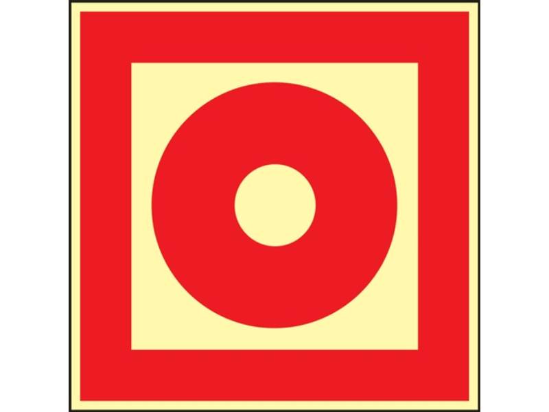 Brandschutzzeichen L148xB148 mm Brandmelder Folie