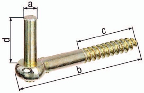 GAH 326128 Kloben  zum Einschrauben 13x155mm Edelstahl