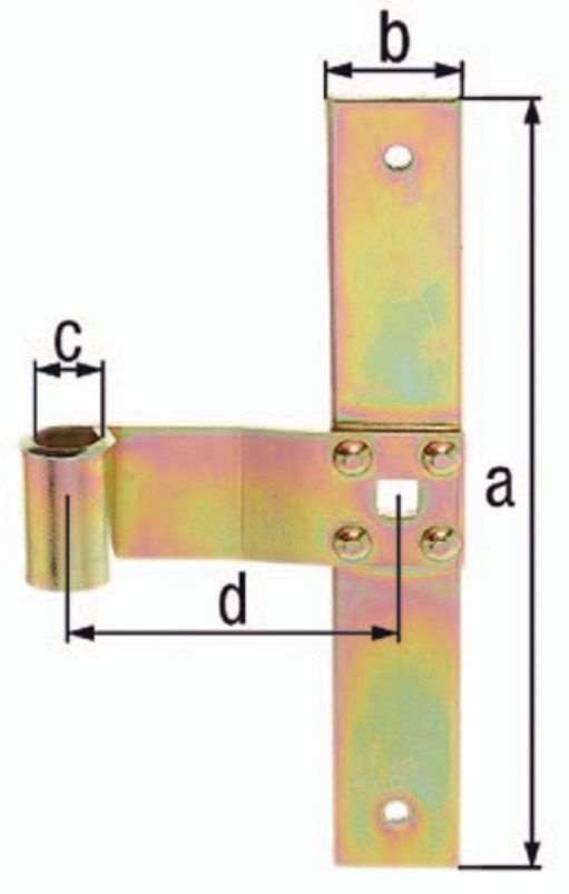 GAH 313548 Fensterladen-Mittelband Breite 75 mm Länge 200  x  30 mm Stahl galvan
