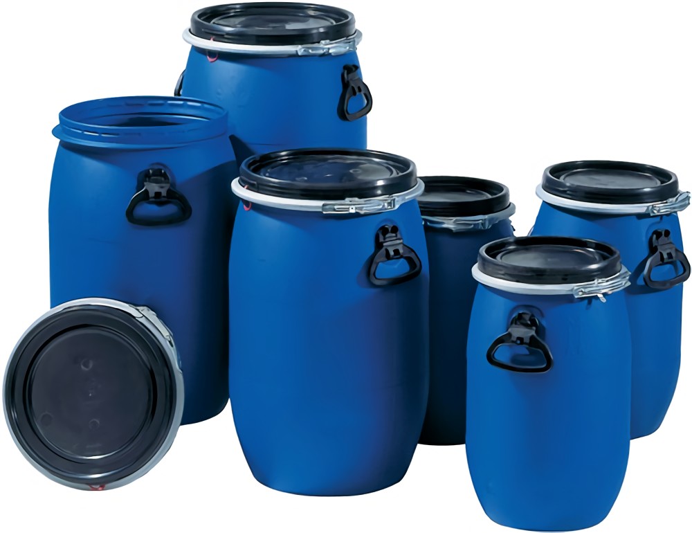 GRAF 824420 Weithalsfass  120 l Polyethylen blau  Einfüllöffnung-D. 400 mm