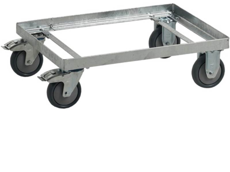 CRAEMER 8006    1000 Fahrgestell  Stahl, verzinkt eckig für Transportbehälter 40