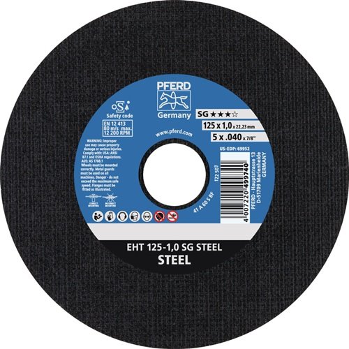 PFERD TOOLS 61328131 Trennscheibe SG STEEL D230x1,9mm gerade Stahl Bohrung 22,23