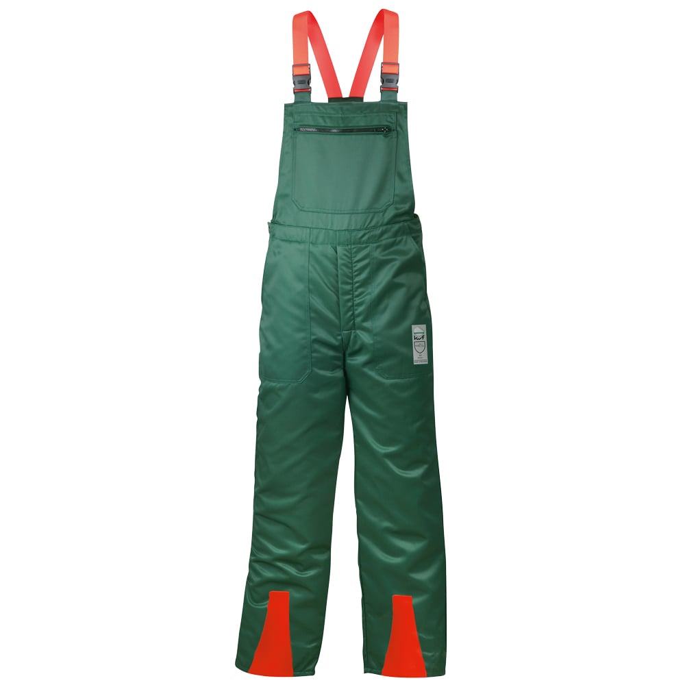 Gr .64 *FICHTE* SCHNITTSCHUTZLATZHOSE GRÜN grün *FICHTE* Dungarees with cut prot