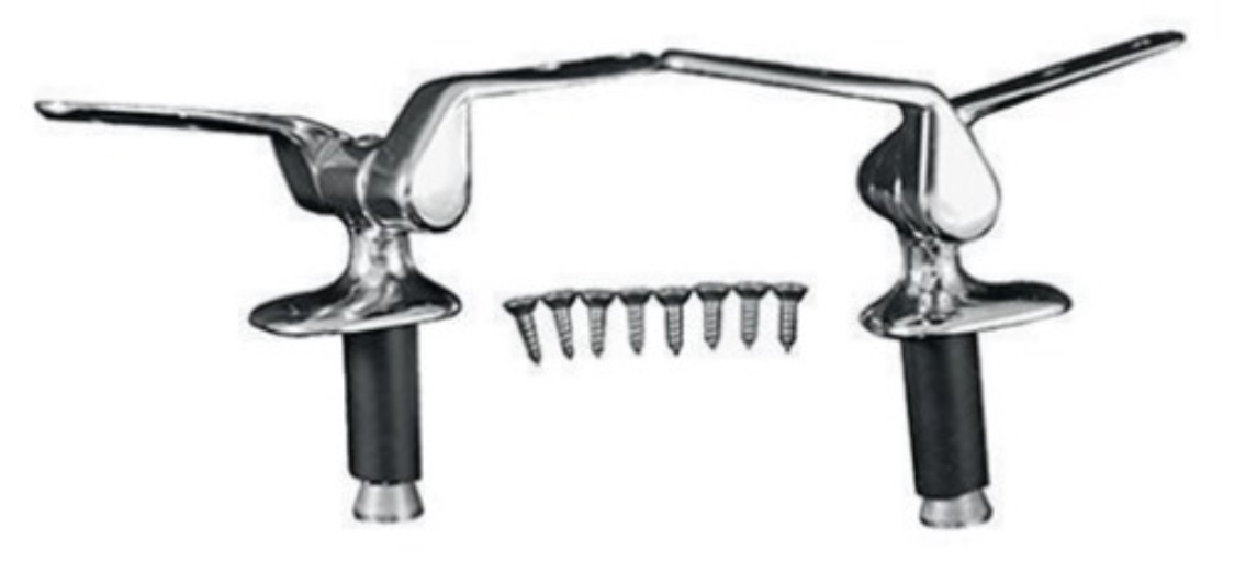 DURAVIT 0061081000 Scharnierpaar Ersatzteile verchromt bis Oktober 2003