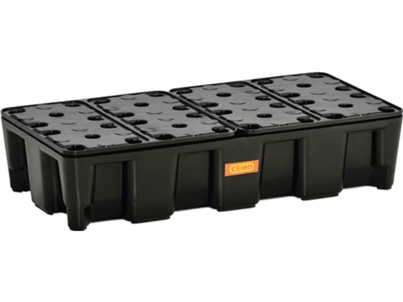 CEMO 10707 Auffangwanne  35 l L800xB400xH180mm Polyethylen mit PE-Rost