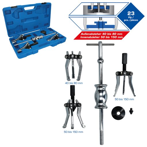 Brilliant Tools  BT631200 Innen- und Außenabzieher-Satz, 5-tlg.