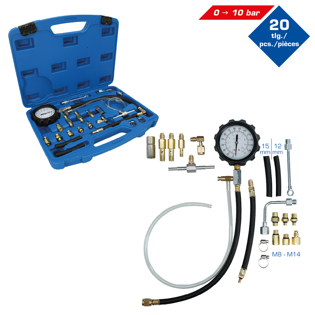 Brilliant Tools  BT581350 Kraftstoff-Einspritzsystem-Tester-Satz, 20-tlg.